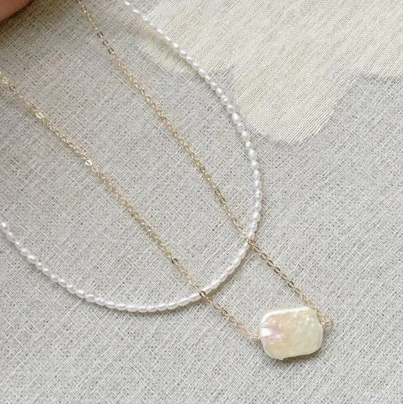 New Favorite Pearl Necklace 2-3mm Mini Baroque Pearl Strand Fine Jewelry Bridal Elegant Natural Freshwater Pearl Choker Necklace
New Favorite Pearl Necklace 2-3mm Mini Baroque Pearl Strand Fine Jewelry Bridal Elegant Natural Freshwater Pearl Choker Necklace