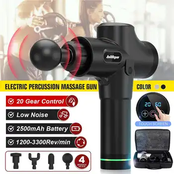 4000r/min Therapy Massage Gun 3 Gears Muscle Massager Pain Sport Massage Machine Relax Body Slimming Relief 4 Heads Digital
4000r/min Therapy Massage Gun 3 Gears Muscle Massager Pain Sport Massage Machine Relax Body Slimming Relief 4 Heads Digital