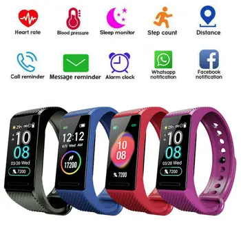 Fitness Smart Watch Activity Tracker Blood Pressure Heart Rate Monitor Pedometer SmartWatch Women Men For Fitbit iOS Android
Fitness Smart Watch Activity Tracker Blood Pressure Heart Rate Monitor Pedometer SmartWatch Women Men For Fitbit iOS Android