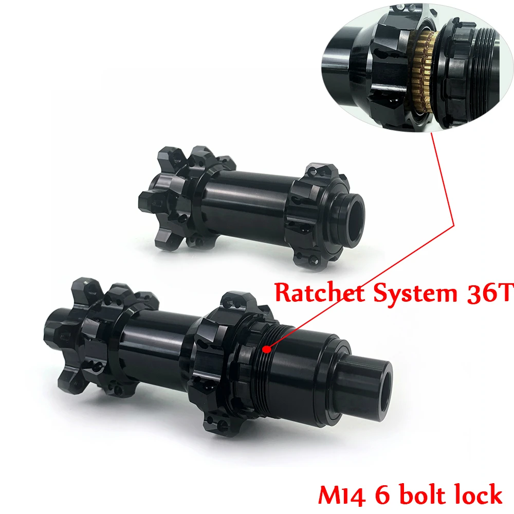 M14 Ratchet System 36T Sraight Pull Hub 6 Bolt Lock Hub Front 15*100mm 15*110mm Rear 12*142mm 12*148mm For MTB Bike
M14 Ratchet System 36T Sraight Pull Hub 6 Bolt Lock Hub Front 15*100mm 15*110mm Rear 12*142mm 12*148mm For MTB Bike