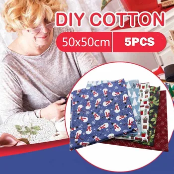 5 Color 50 x 50cm Christmas Style Printing Pattern Decoration Cotton Poplin DIY Hand Stitched Material Small Floral Handkerchief 
5 Color 50 x 50cm Christmas Style Printing Pattern Decoration Cotton Poplin DIY Hand Stitched Material Small Floral Handkerchief