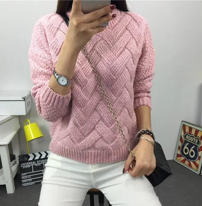 Women's Pullover Sweater Check Cross Bottoming Shirt Variegated Pullover Sweater Loose No Placket Coat
Women's Pullover Sweater Check Cross Bottoming Shirt Variegated Pullover Sweater Loose No Placket Coat
