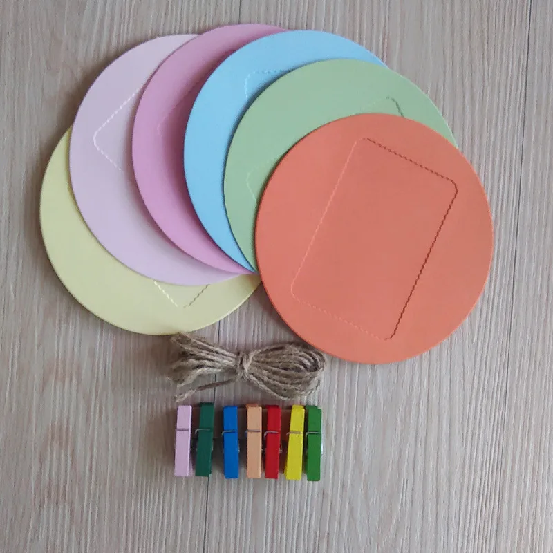 3-Inch Circle Hanging Paper Frame With Hemp Rope Clip Creative Simple DIY Wall-Mounted String Card Combination Frame
3-Inch Circle Hanging Paper Frame With Hemp Rope Clip Creative Simple DIY Wall-Mounted String Card Combination Frame