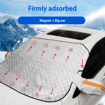 190*116cm Magnetic Car Windshield Snow Cover Tarp Winter Ice Scraper Frost Dust Guard Sunshade Protector
190*116cm Magnetic Car Windshield Snow Cover Tarp Winter Ice Scraper Frost Dust Guard Sunshade Protector
