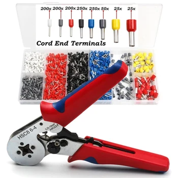 1200pcs Insulated Cord End Terminal Cable Wire End Ferrules Crimping Terminals + 1PC HSC8 6-4 Crimping Pliers Self-Adjustable
1200pcs Insulated Cord End Terminal Cable Wire End Ferrules Crimping Terminals + 1PC HSC8 6-4 Crimping Pliers Self-Adjustable