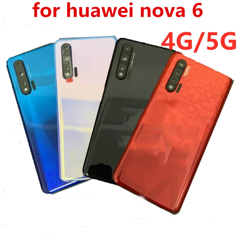 Rear Housing Case for Huawei Nova 6 Back Glass Battery Cover With Camera Lens Rear Door Panel For Huawei Nova 6 5G Back cover
Rear Housing Case for Huawei Nova 6 Back Glass Battery Cover With Camera Lens Rear Door Panel For Huawei Nova 6 5G Back cover