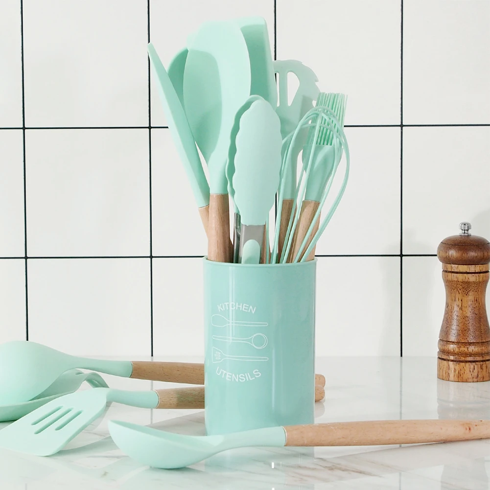9/10/11/13 PCS Cooking Tools Set Premium Silicone Kitchen Cooking Utensils Set With Storage Box Turner Tongs Spatula Soup Spoon
9/10/11/13 PCS Cooking Tools Set Premium Silicone Kitchen Cooking Utensils Set With Storage Box Turner Tongs Spatula Soup Spoon