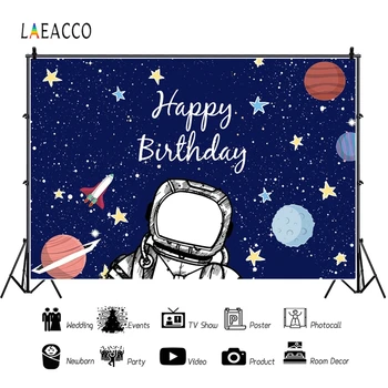 Laeacco Birthday Photocall Space Universe Starry Sky Planets Airplane Astronaut Photography Backgrounds Baby Shower Backdrops
Laeacco Birthday Photocall Space Universe Starry Sky Planets Airplane Astronaut Photography Backgrounds Baby Shower Backdrops