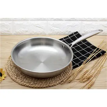 1pc 28CM Stainless Steel Frying Pan Uncoated Non-Stick Skillet Pan Cookware Kitchen Accessories Cooking Utensil Without Lid
1pc 28CM Stainless Steel Frying Pan Uncoated Non-Stick Skillet Pan Cookware Kitchen Accessories Cooking Utensil Without Lid