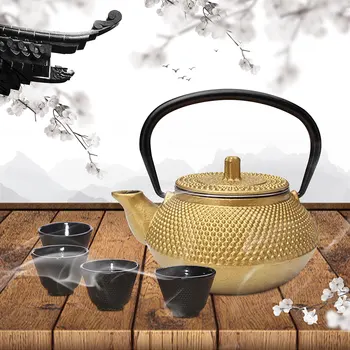 Japanese Style Cast Iron Teapot Kettle Tea Pot With Strainer Flower Tea Puer Kettle Coffee Teapot 300ml Gift
Japanese Style Cast Iron Teapot Kettle Tea Pot With Strainer Flower Tea Puer Kettle Coffee Teapot 300ml Gift