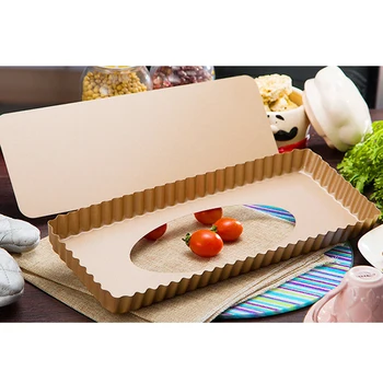 16.6 x 6.3 X 2cm Removable Base Baking Tray Thermal Conductivity Making Dessert Cake Toast Tart Pie Quiche Pans Maker Dishes
16.6 x 6.3 X 2cm Removable Base Baking Tray Thermal Conductivity Making Dessert Cake Toast Tart Pie Quiche Pans Maker Dishes