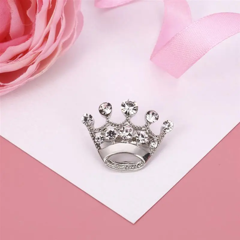 Фото 12 шт. модная свадебная диадема корона корсаж брошь булавка (серебро) | Украшения и
