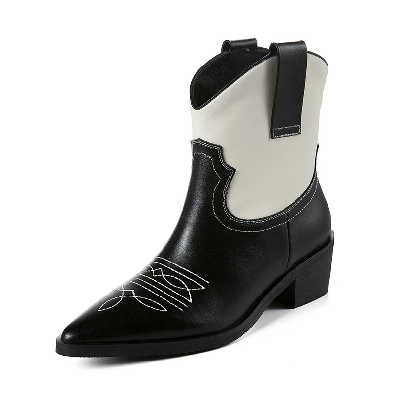 COOLULU Retro Western Boots Cowboy Boots for Women Pointy Toe Leather Ankle Boots Cowgirl Boots Square Heels Shoes Woman
COOLULU Retro Western Boots Cowboy Boots for Women Pointy Toe Leather Ankle Boots Cowgirl Boots Square Heels Shoes Woman