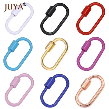 JUYA Jewelry Making Clasps Enamel Oval Shaped Lock Carabiner Smooth Lock Copper Clasp DIY Necklace Bracelet Jewelry Findings
JUYA Jewelry Making Clasps Enamel Oval Shaped Lock Carabiner Smooth Lock Copper Clasp DIY Necklace Bracelet Jewelry Findings