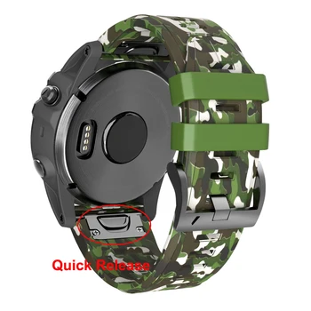 New 26mm Watchband for Garmin Fenix 5X Plus 3 3 HR 6X Pro MK1 Watch Quick Release Camouflage Silicone Easy fit Wrist Band Strap
New 26mm Watchband for Garmin Fenix 5X Plus 3 3 HR 6X Pro MK1 Watch Quick Release Camouflage Silicone Easy fit Wrist Band Strap