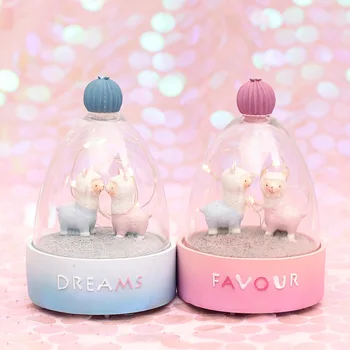 Cartoon Alpaca Night Light Music Box bedside Lamp LED Night Light For Holiday Wedding Decoration Gifts to Friends
Cartoon Alpaca Night Light Music Box bedside Lamp LED Night Light For Holiday Wedding Decoration Gifts to Friends