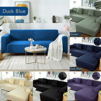 Modern Stretch Solid Color Sofa Cover for Living Room Plain Dyed Polyester Couch Cover Corner L-shaped Slipcovers 1/2/3/4 Seats 
Modern Stretch Solid Color Sofa Cover for Living Room Plain Dyed Polyester Couch Cover Corner L-shaped Slipcovers 1/2/3/4 Seats