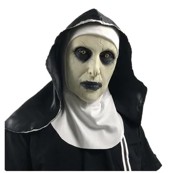 Halloween The Nun Mask Cosplay Scary Valak Latex Masks with Headscarf Led Light Halloween Party Props Deluxe
Halloween The Nun Mask Cosplay Scary Valak Latex Masks with Headscarf Led Light Halloween Party Props Deluxe