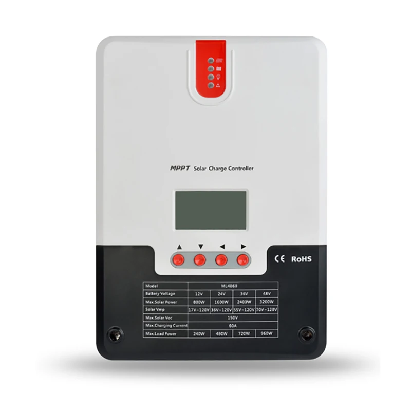 Waterproof MPPT Solar Charge Controller 12V/24V/36V/48V 60A For Solar Home Application With LCD Display
Waterproof MPPT Solar Charge Controller 12V/24V/36V/48V 60A For Solar Home Application With LCD Display