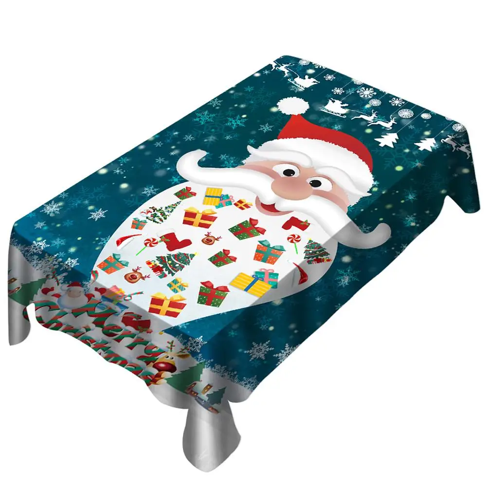New Year Christmas Printed Tablecloth Rectangular Tablecloth Xmas Breathable Table Cloth With Printing Kitchen Table Accessory
New Year Christmas Printed Tablecloth Rectangular Tablecloth Xmas Breathable Table Cloth With Printing Kitchen Table Accessory