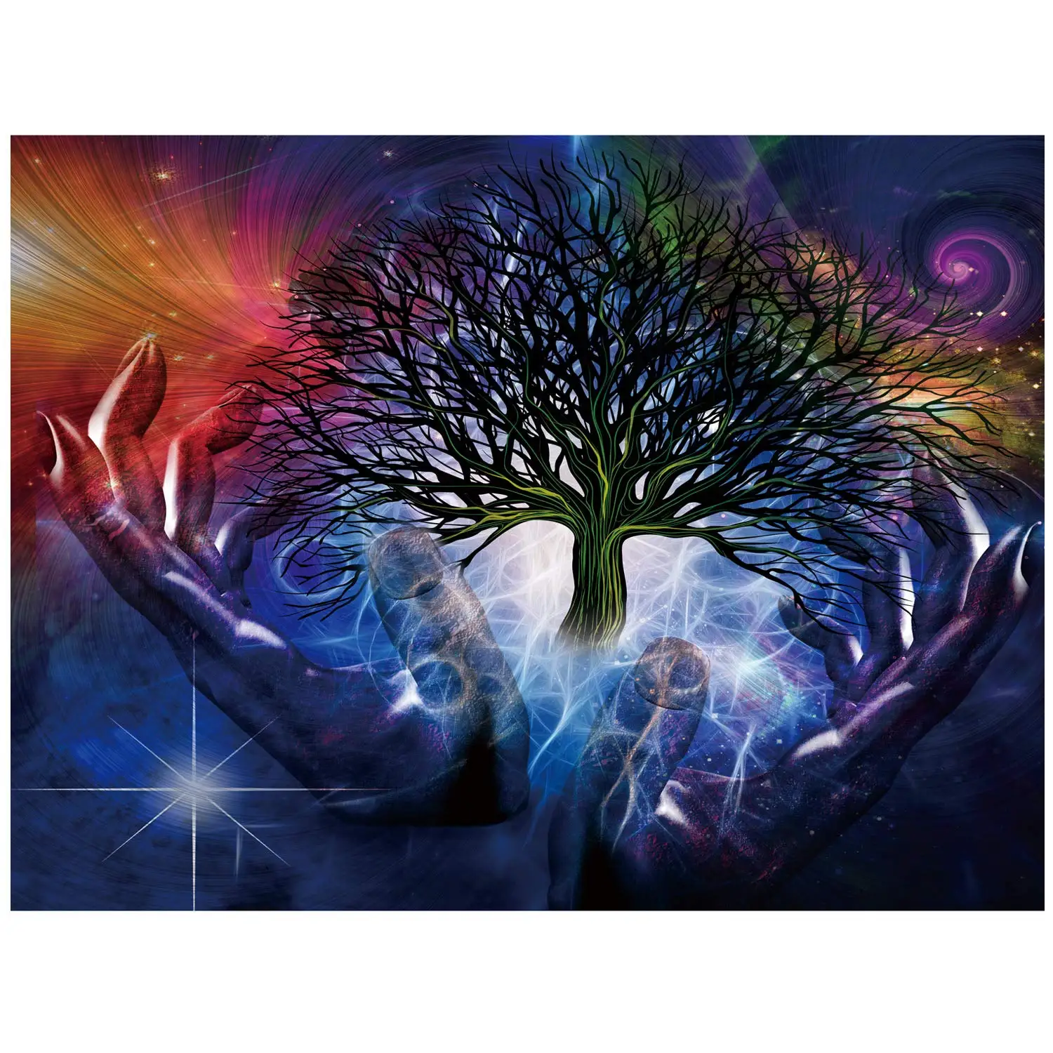 Tree of Life Wall Hanging Tapestry Psychedelic Forest with Blue Hands and Colorful Background for Bedroom Living Room Dorm
Tree of Life Wall Hanging Tapestry Psychedelic Forest with Blue Hands and Colorful Background for Bedroom Living Room Dorm
