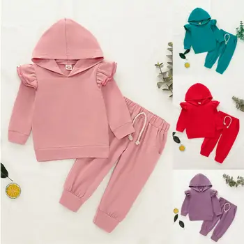 0-3years Newborn Baby Girl Clothing Set Ruffles Hoodie Sweatshirt Tops+Pants Baby Girls Sports Outfits Toddler Active Set
0-3years Newborn Baby Girl Clothing Set Ruffles Hoodie Sweatshirt Tops+Pants Baby Girls Sports Outfits Toddler Active Set