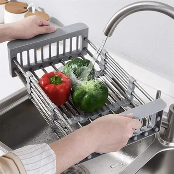 Expandable Stainless Steel Dish Drying Dish Rack Over Sink with Adjustable Arms Holder Functional Kitchen Sink Organizer 2020
Expandable Stainless Steel Dish Drying Dish Rack Over Sink with Adjustable Arms Holder Functional Kitchen Sink Organizer 2020