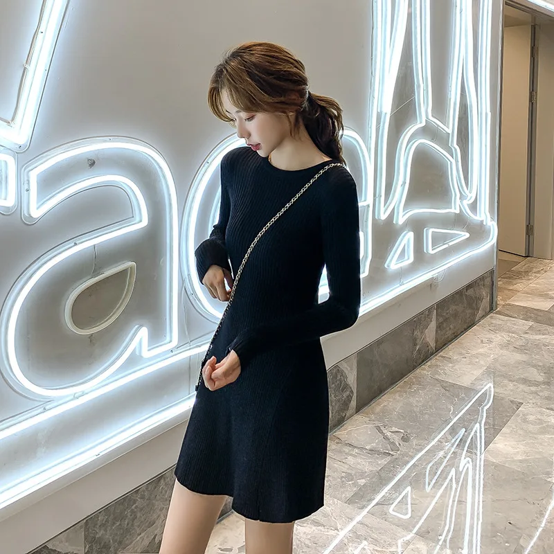 Knitted Black Dress Women 2020 Spring Dress New Style Slim High Waist Was Thin In The Dress Women
Knitted Black Dress Women 2020 Spring Dress New Style Slim High Waist Was Thin In The Dress Women