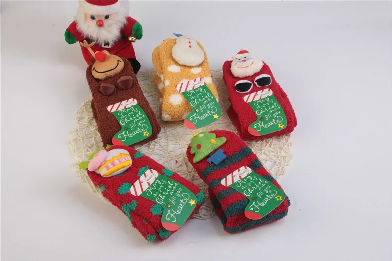 christmas gift decor snowman elk christmas stocking floor sock