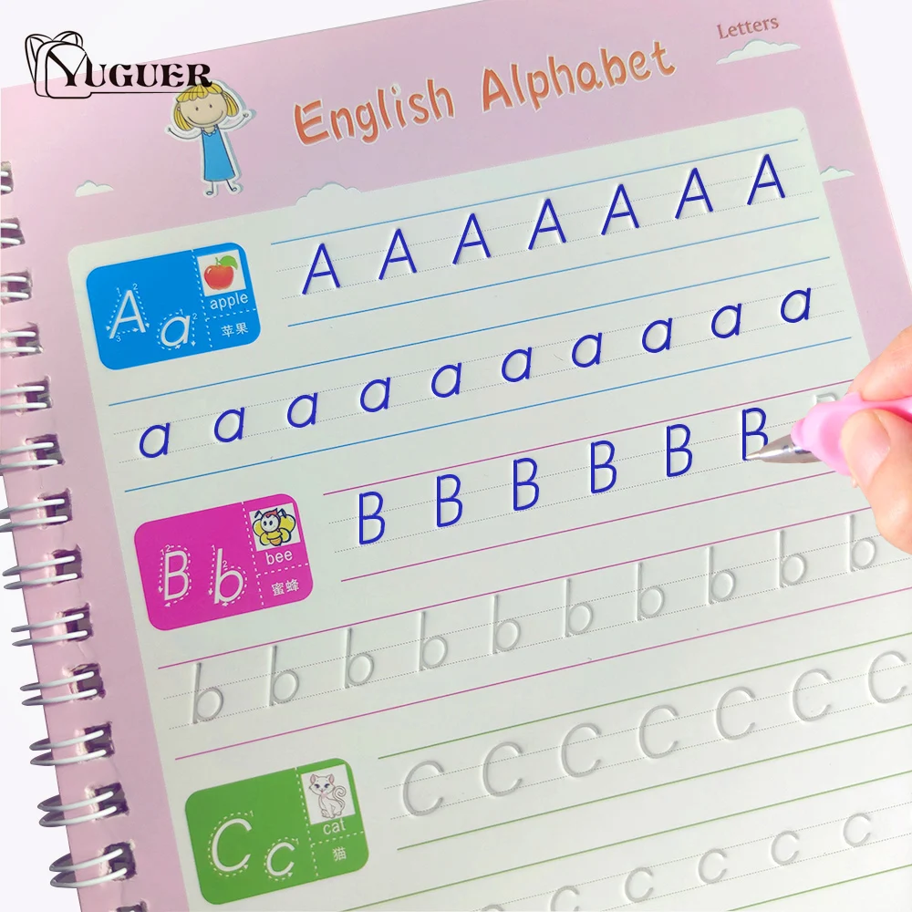 Reusable Writing Paste Calligraphy Handwriting Copybook For Kids Word Children's Book English Calligraphic Letter Practice Toy
Reusable Writing Paste Calligraphy Handwriting Copybook For Kids Word Children's Book English Calligraphic Letter Practice Toy