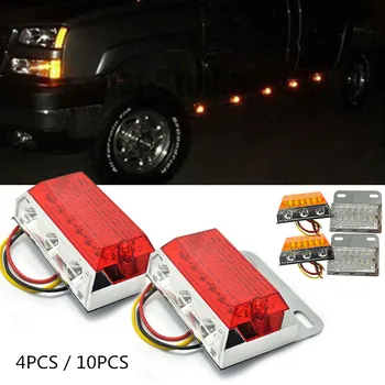24V LED Lights Red/Yellow/White 15 LEDs Side Marker Lights Warning Lights for Truck Van Pickup Car Accessories
24V LED Lights Red/Yellow/White 15 LEDs Side Marker Lights Warning Lights for Truck Van Pickup Car Accessories