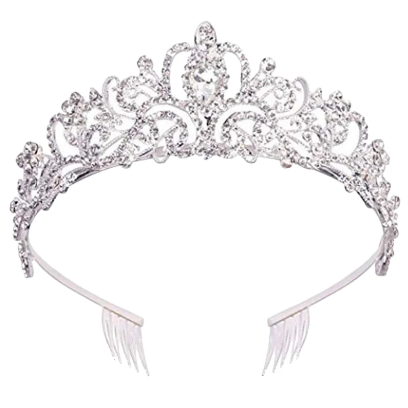 Crystal Tiara Crown Headband Princess Elegant Tiara with Combs for Women Young Ladies Bridal Wedding Prom Birthday Party, Silv
Crystal Tiara Crown Headband Princess Elegant Tiara with Combs for Women Young Ladies Bridal Wedding Prom Birthday Party, Silv