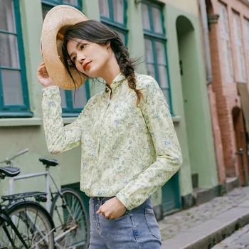 INMAN 2020 Spring New Arrival Literary Retro Lapel Print Single-breasted Loose Long Sleeve Blouse
INMAN 2020 Spring New Arrival Literary Retro Lapel Print Single-breasted Loose Long Sleeve Blouse