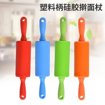 Plastic Handle Silicone Rolling Pin Cake Baking Tool Embossed Printed Fondant Decorative Pattern Flour Stick
Plastic Handle Silicone Rolling Pin Cake Baking Tool Embossed Printed Fondant Decorative Pattern Flour Stick