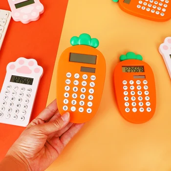 JIANWU 1pc Cute Carrot Cat Paw Shape Calculator Portable Kawaii Big Electronic Calculator Student Study Tool office Supplies 
JIANWU 1pc Cute Carrot Cat Paw Shape Calculator Portable Kawaii Big Electronic Calculator Student Study Tool office Supplies
