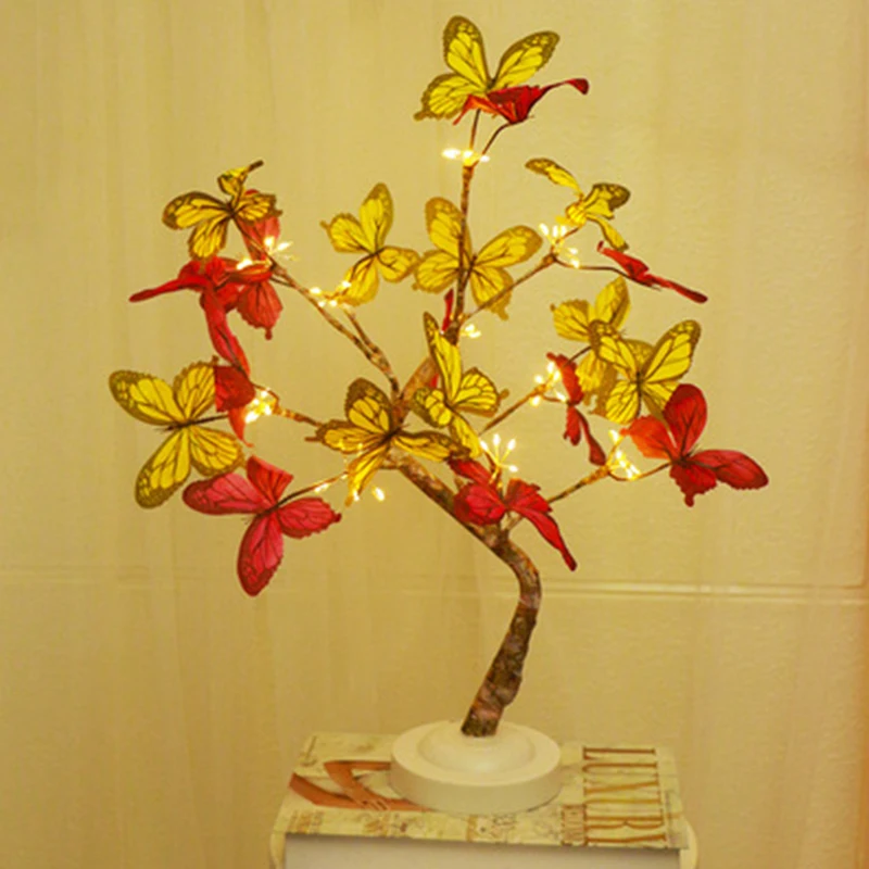 Имитация светодиодной подсветильник для дерева сказочный ночник бонсай цветок