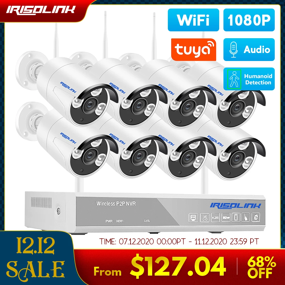 Irisolink Wireless 2MP CCTV System 8CH NVR Audio Record Outdoor P2P IP Security Camera Tuya Zigbee Wifi Video Surveillance Kit
Irisolink Wireless 2MP CCTV System 8CH NVR Audio Record Outdoor P2P IP Security Camera Tuya Zigbee Wifi Video Surveillance Kit