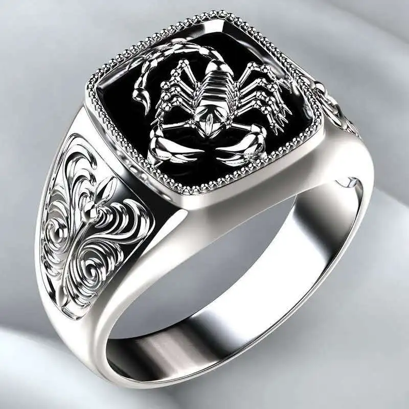 Milangirl Top-quality Gothic Punk Scorpion Male Retro Ring Scorpion Pattern Rings for Men Jewelry
Milangirl Top-quality Gothic Punk Scorpion Male Retro Ring Scorpion Pattern Rings for Men Jewelry