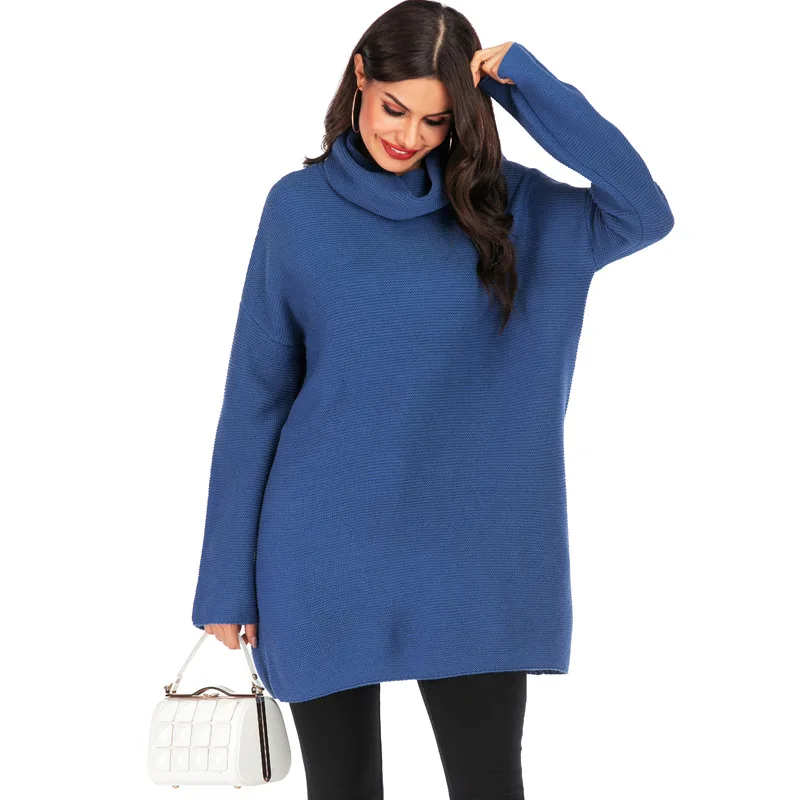 New Turtleneck Pullover Women 's Loose Long Knit Dress 2020 Autumn and Winter Computer Knitted Office Lady Solid Full Acrylic
New Turtleneck Pullover Women 's Loose Long Knit Dress 2020 Autumn and Winter Computer Knitted Office Lady Solid Full Acrylic