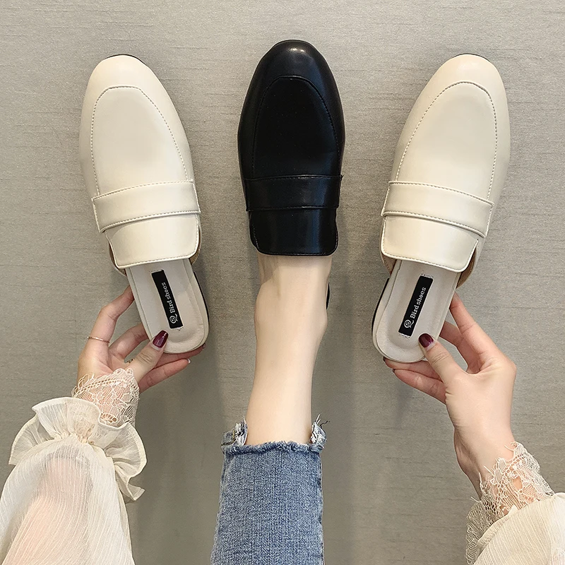 Shoes Woman 2019 Slippers Casual Female Mule Cover Toe Loafers Slipers Women Luxury Mules Soft New Flat Rome PU Slides Fashion 
Shoes Woman 2019 Slippers Casual Female Mule Cover Toe Loafers Slipers Women Luxury Mules Soft New Flat Rome PU Slides Fashion