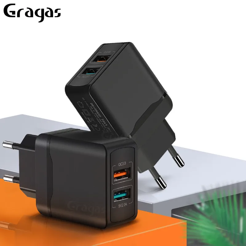 Gragas Dual USB Quick Charger 3.0 Fast Charger For iPhone 7 8 plus X Xr Xiaomi Redmi Note7 8 QC3.0 QC4.0 Mobile Wall Charger
Gragas Dual USB Quick Charger 3.0 Fast Charger For iPhone 7 8 plus X Xr Xiaomi Redmi Note7 8 QC3.0 QC4.0 Mobile Wall Charger