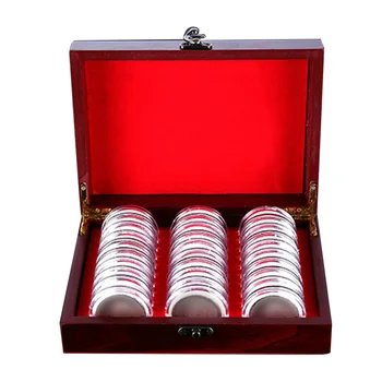 30 Grids Collection Storage Box Gift Display Case Protection Coin Holder Universal Wooden Container Wide Use Dustproof Portable
30 Grids Collection Storage Box Gift Display Case Protection Coin Holder Universal Wooden Container Wide Use Dustproof Portable