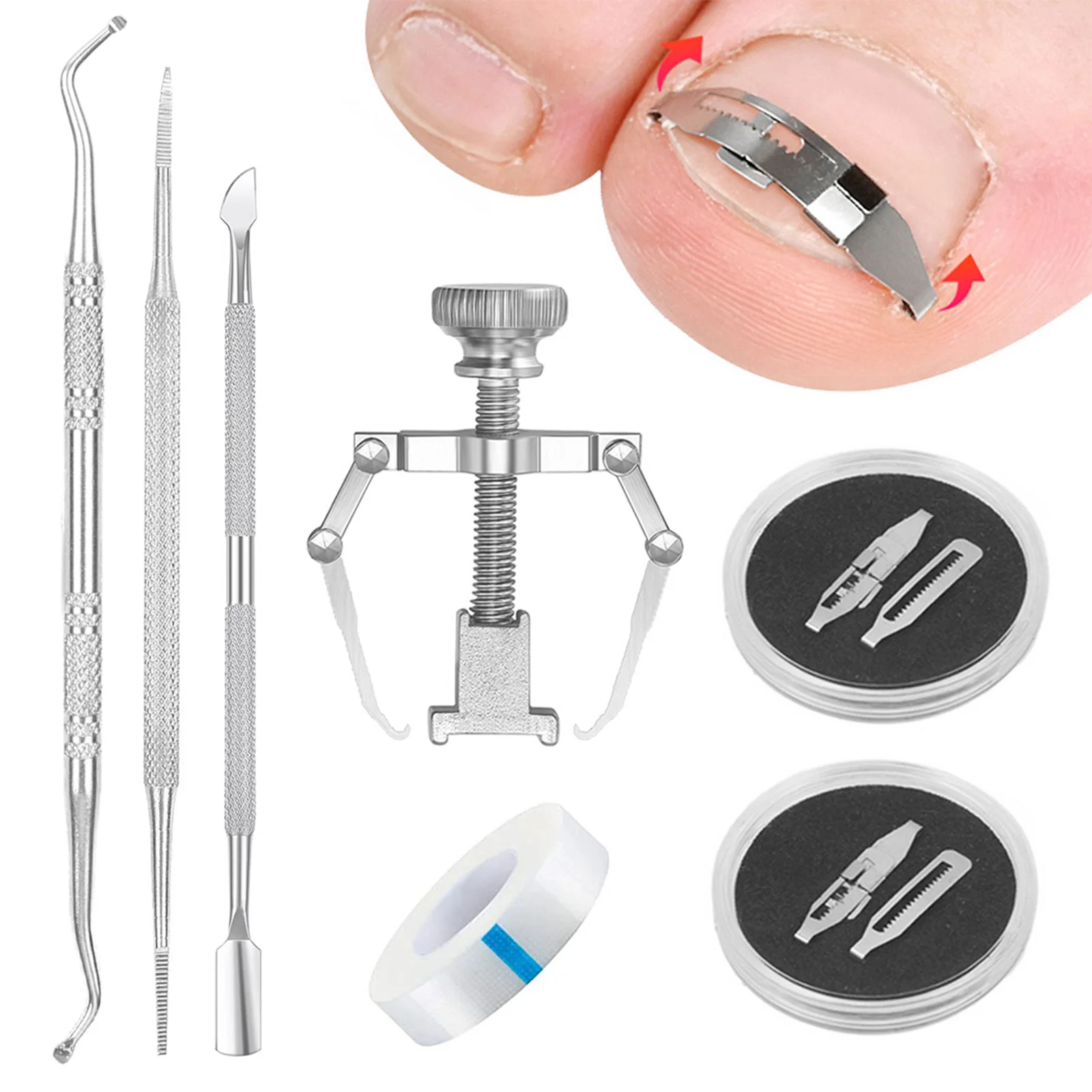 Pedicure Tools Ingrown Toenail Removal Correction Stainless Steel Ingrown Toe Nail Lifter Ingrown Toenail Tools Nail Treatment
Pedicure Tools Ingrown Toenail Removal Correction Stainless Steel Ingrown Toe Nail Lifter Ingrown Toenail Tools Nail Treatment