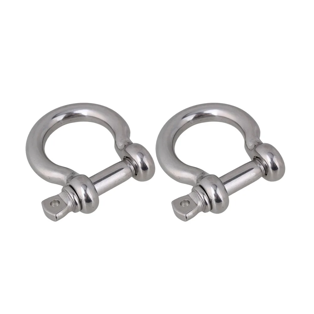 M10 Silver 304 Stainless Steel Rustproof European Style Screw Pin Anchor Bow Shackle Clevis Pack of 2
M10 Silver 304 Stainless Steel Rustproof European Style Screw Pin Anchor Bow Shackle Clevis Pack of 2