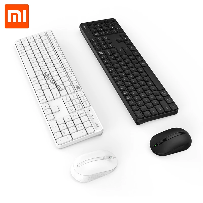 Xiaomi Mijia MIIIW Беспроводная Офисная Клавиатура Мышь Набор Windows/Mac система