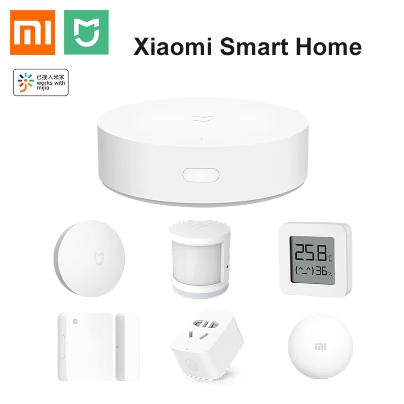 Набор для умного дома Xiaomi Mi Mijia Gateway V3 Zigbee датчик открытия окон и дверей
