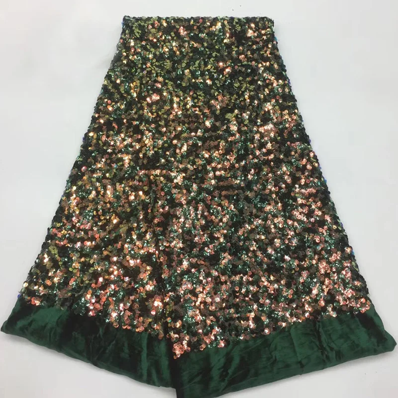 (5yards/pc) high quality green African velvet lace fabric with allover amazing sequins embroidery for party dress FSS016
(5yards/pc) high quality green African velvet lace fabric with allover amazing sequins embroidery for party dress FSS016