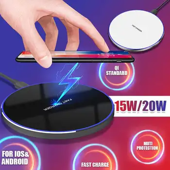 Universial 20W Qi Wireless Fast Charger Stand Intelligent Temperature Control Phone Charging Dock Pad for iPhone HuaWei Xiaomi
Universial 20W Qi Wireless Fast Charger Stand Intelligent Temperature Control Phone Charging Dock Pad for iPhone HuaWei Xiaomi