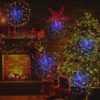 Led ChristmasTree Fireworks Lights Explosion Stars Copper Wire String Lights Solar Remote Control Decorative Small String Lights
Led ChristmasTree Fireworks Lights Explosion Stars Copper Wire String Lights Solar Remote Control Decorative Small String Lights