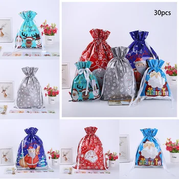 30pcs Cute Christmas Pattern Style Gift Bag Gift Drawstring Bags Christmas Present Wrap For Wedding Birthday Candy Bag
30pcs Cute Christmas Pattern Style Gift Bag Gift Drawstring Bags Christmas Present Wrap For Wedding Birthday Candy Bag